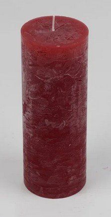 Candele: Kerze 6.8×18 cm Raureif Hellrot – Nuovo e nell'imballaggio originale da Oensingen venduto da Liquidations-Shop