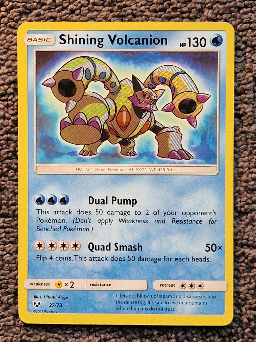 Pokémon Carte collezionabili: Pokemon Shining Volcanion 27/73 – Usato da Gossau SG venduto da Sev7ven