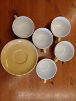 5 Kaffeetassen und 6 Untertassen. Bauscher Germany.