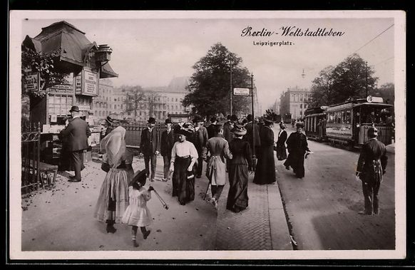 Cartoline postali: Berlin, Partie am Leipzigerplatz mit Str – Usato da Berlin venduto da bartko-reher