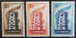 Luxemburg Kat. 555-557 ** 1956 Kat. 300 Euro