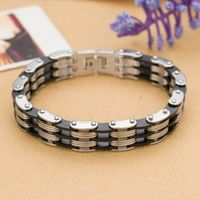 Armband Edelstahl und Kautschuk neu ungetragen