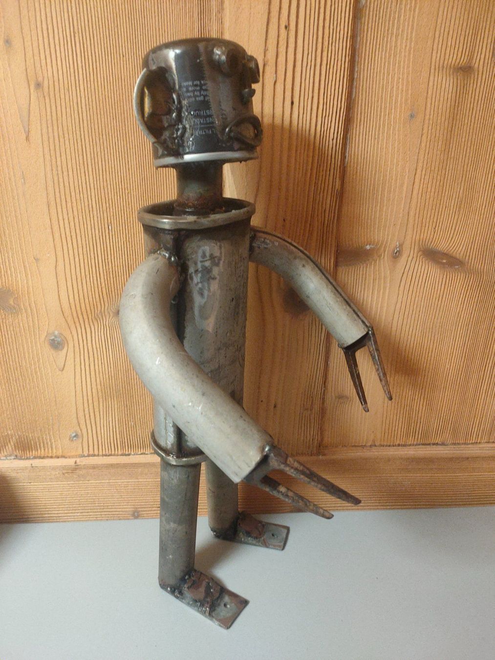 Sculture & Statue: Cool upcykling Mannli Skulptur Eisenplastik – Nuovo (secondo la descrizione) da Rothrist venduto da Gleitig 1