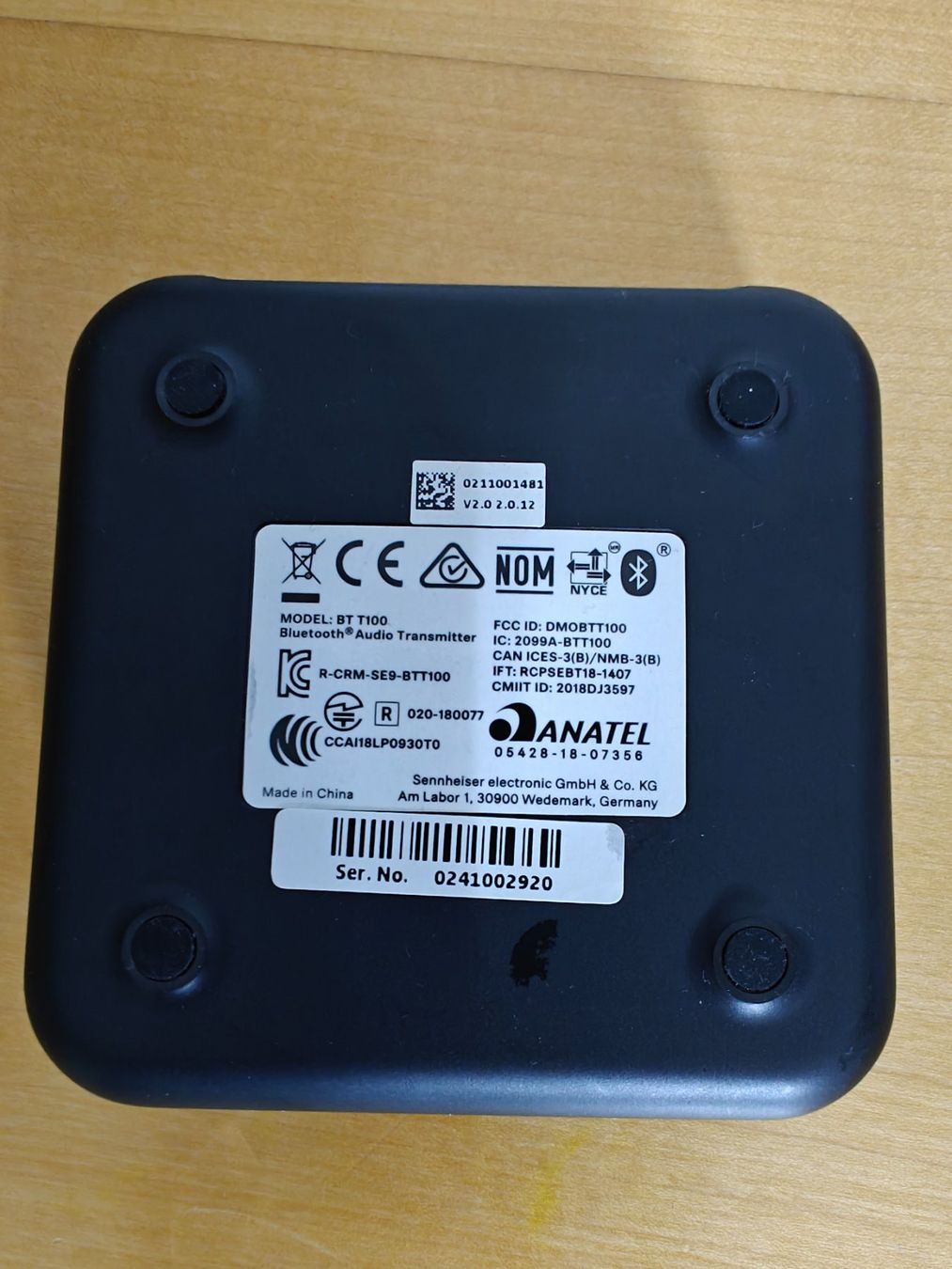 Sennheiser Unità & Adattatore: Sennheiser BT T100 Audio Transmitter (Analog - Bluetooth) – Usato da Meilen venduto da Salamibaum 2
