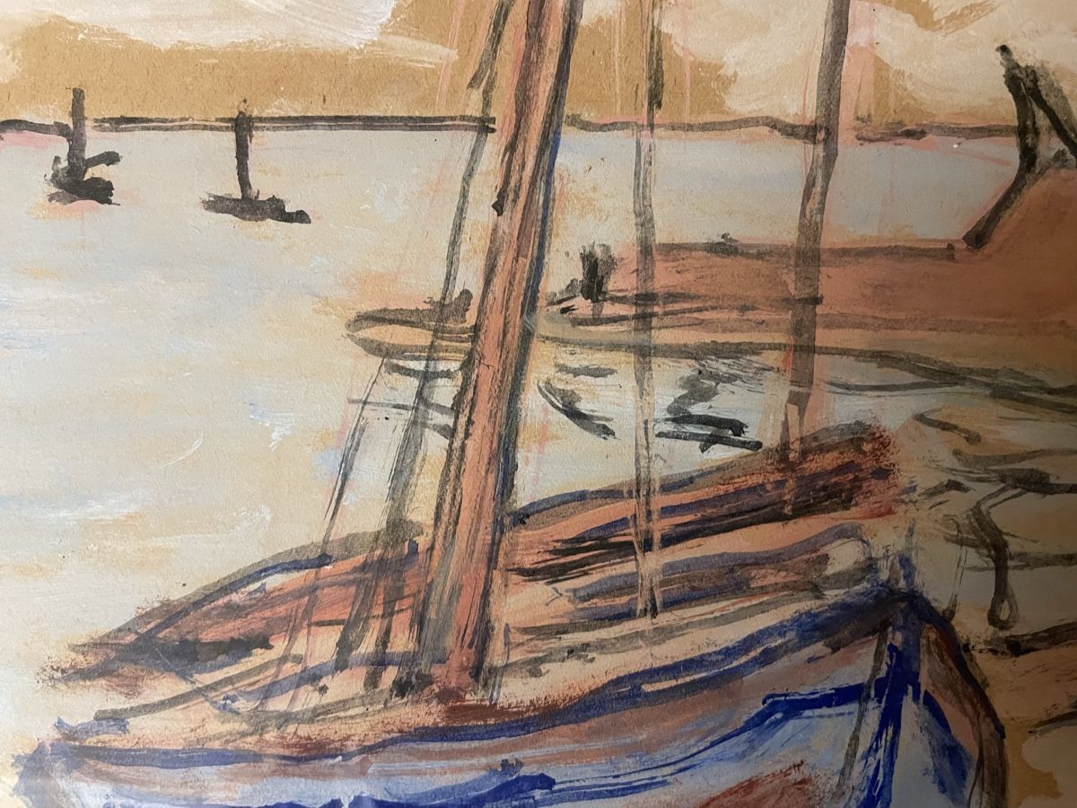 Dipinti: Expressive Guache, Aquarell, um 1920 – Usato da Hindelbank venduto da chinok01 2