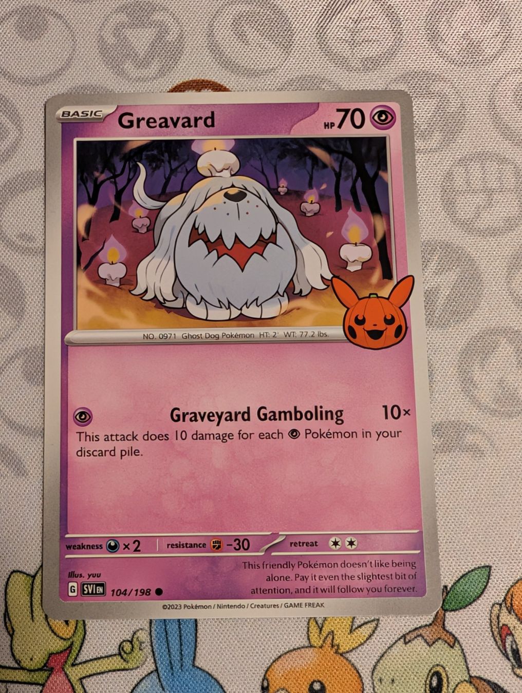 Pokémon Carte collezionabili: Pokémon ENG Greavard Trick or Trade 2023 – Usato da Thônex venduto da Janadel