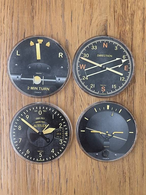 Sottobicchieri: Dessous de verre Aviation Trintec Lot de 4 – Usato da La Chaux-de-Fonds venduto da baz_sl5w