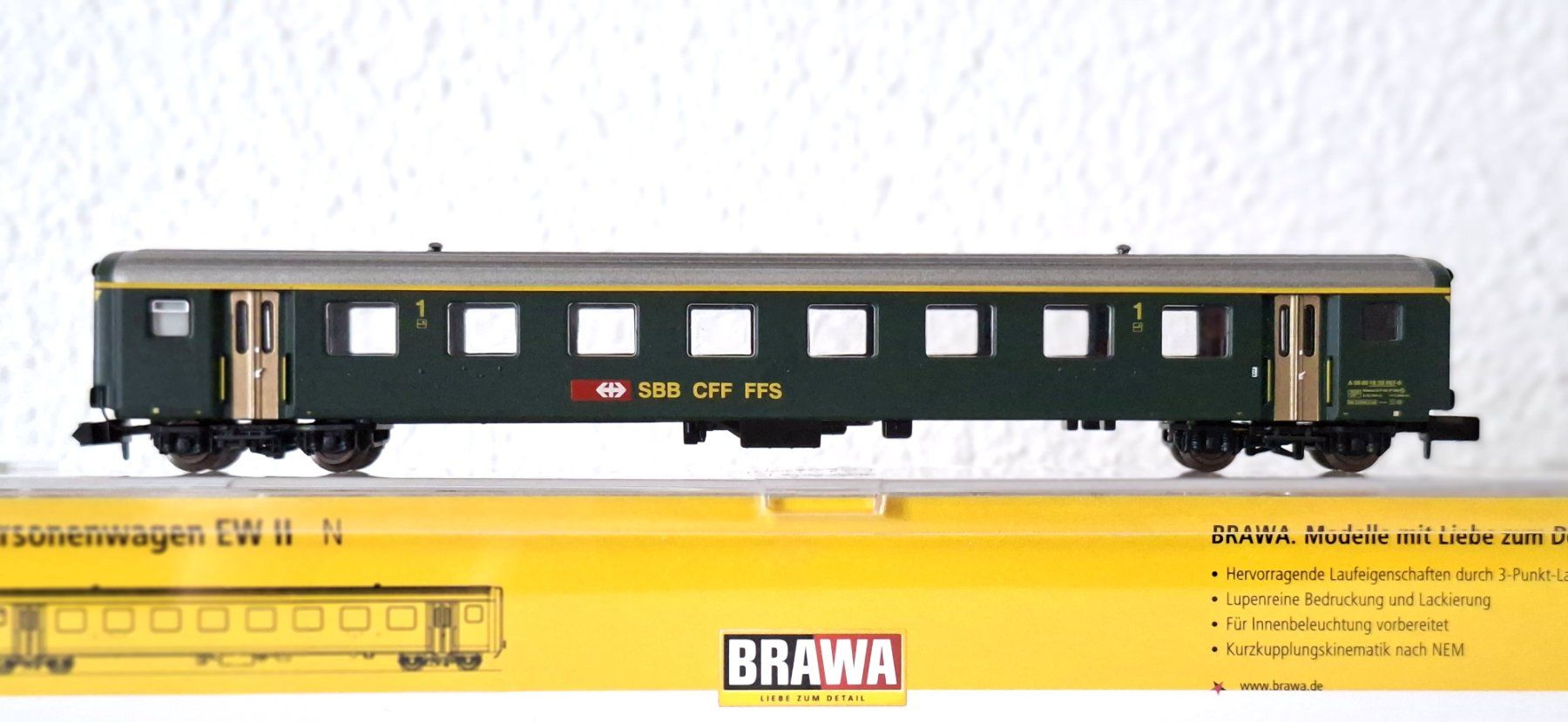 Brawa Modelleisenbahnen: Brawa SBB EW II A 65222 – Gebraucht aus Biberist von Ntrains 2