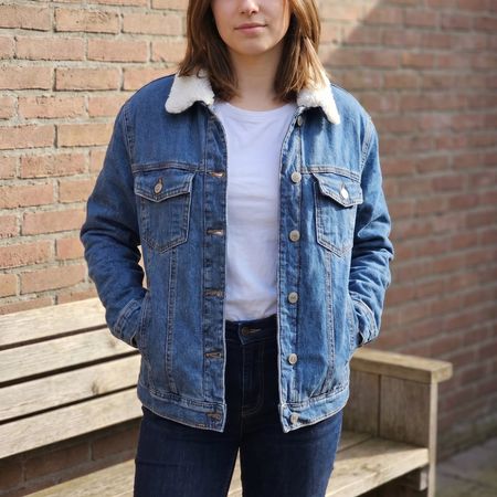 Jeansjacke Teddyfutter Gr. S, Terranova, NEU mit Etikett