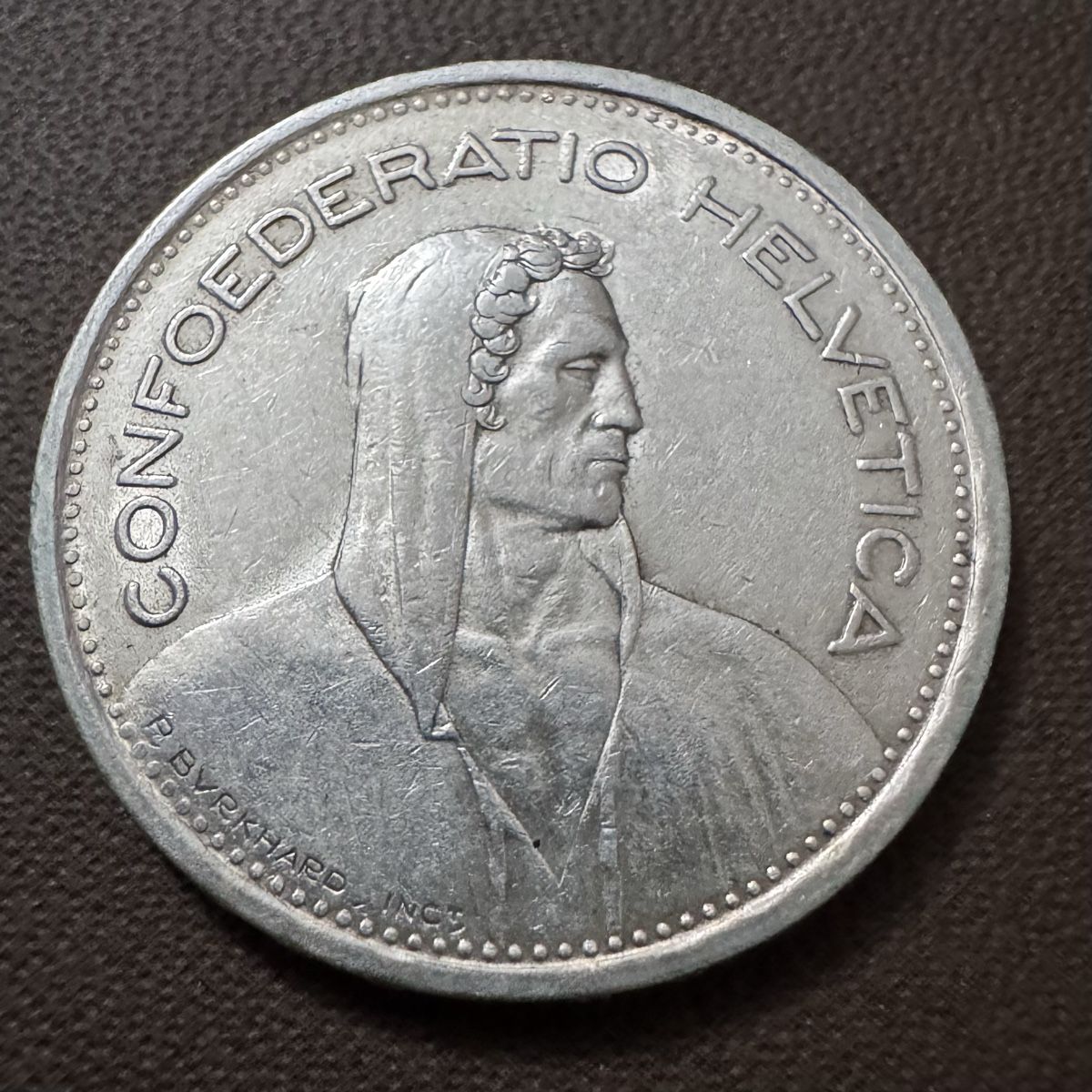 Tutti le monete: Pièce de 5 francs 1954 – Usato da La Chaux-de-Fonds venduto da bus_c6cn 1