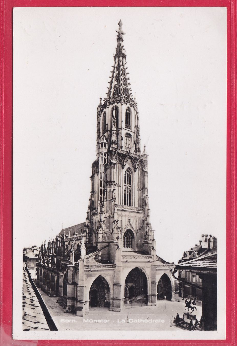 Cartoline postali: BERN, MÜNSTER - LA CATHÉDRALE, 4.10.1943 – Usato da Oberrieden venduto da Gebirgsstelze