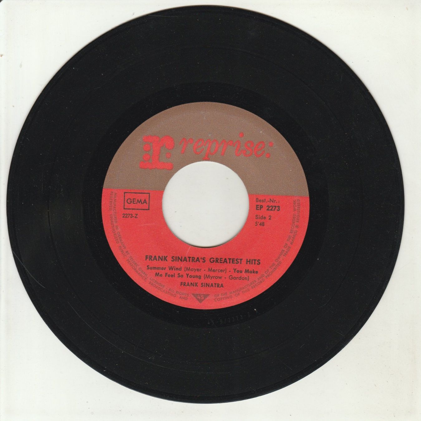 Dischi in vinile: Frank Sinatra - Frank Sinatra's Greatest Hits 7" Vinyl EP – Usato da Tübach venduto da JamesStone 3