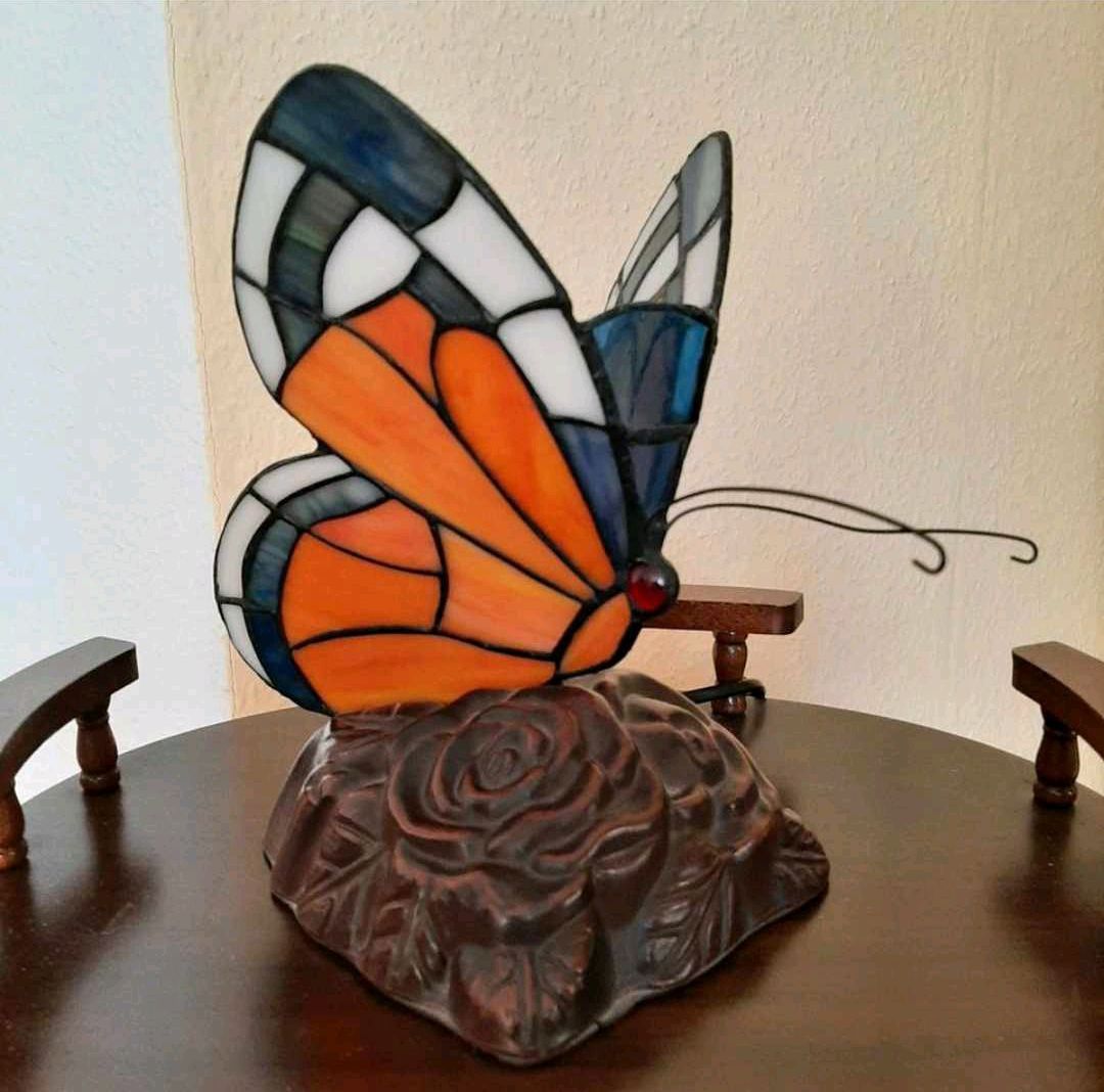 Lampade: Lampe 'Schmetterling' im Tiffany-Stil – Nuovo (secondo la descrizione) da Biberist venduto da Belzebu 1