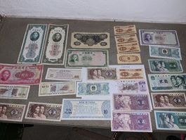 Konvolut: Alte chinesische Banknoten, Diverse Selten! 