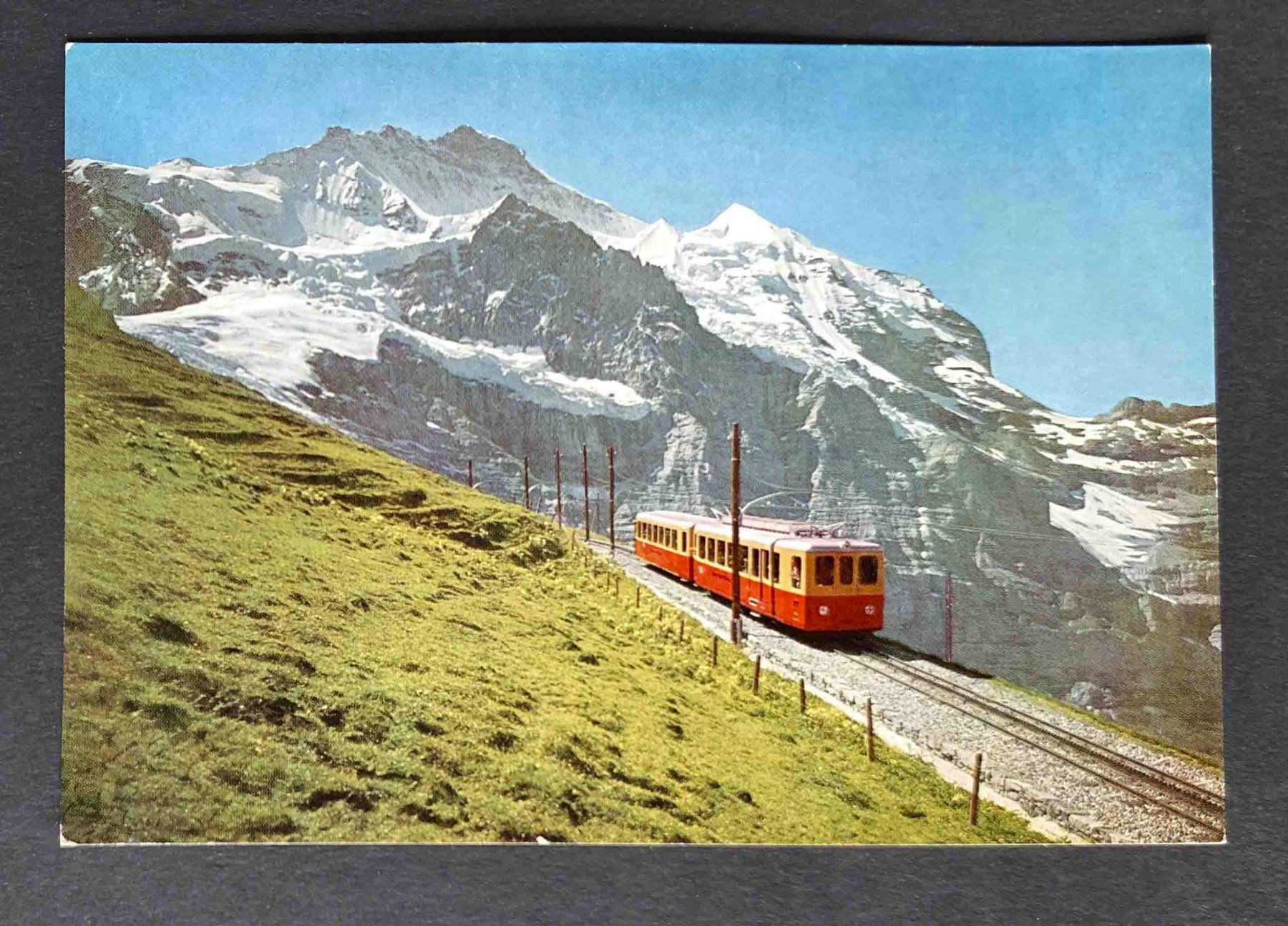 Cartoline postali: AK Kleine Scheidegg Eigergletscher Jungfraubahn – Usato da Goldau venduto da artelier1