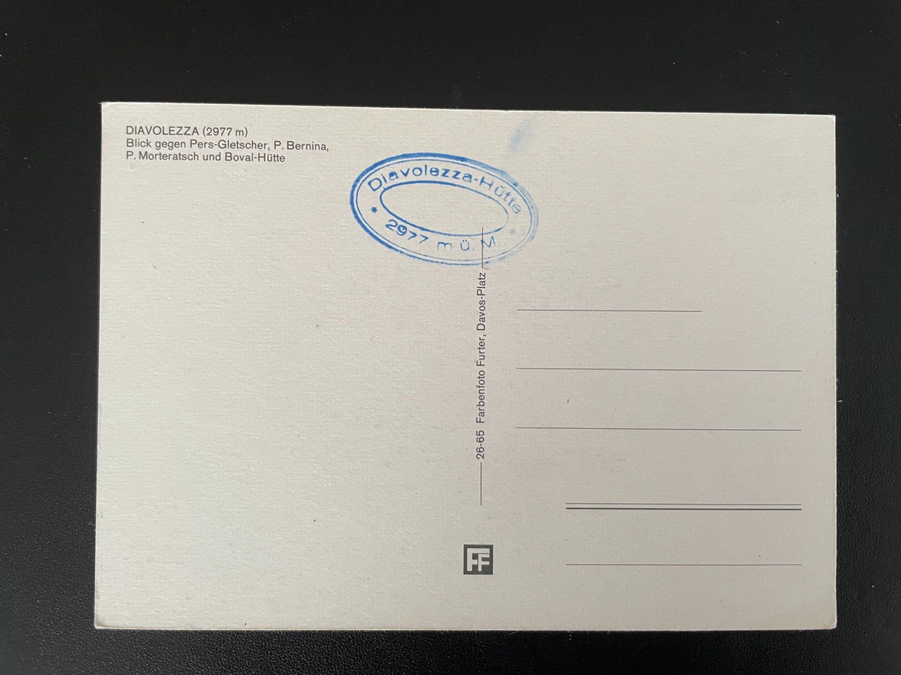 Cartes postales: AK GR Diavolezza, Blick gegen Pers-Gletscher – D'occasion à Thal par Danny82 1