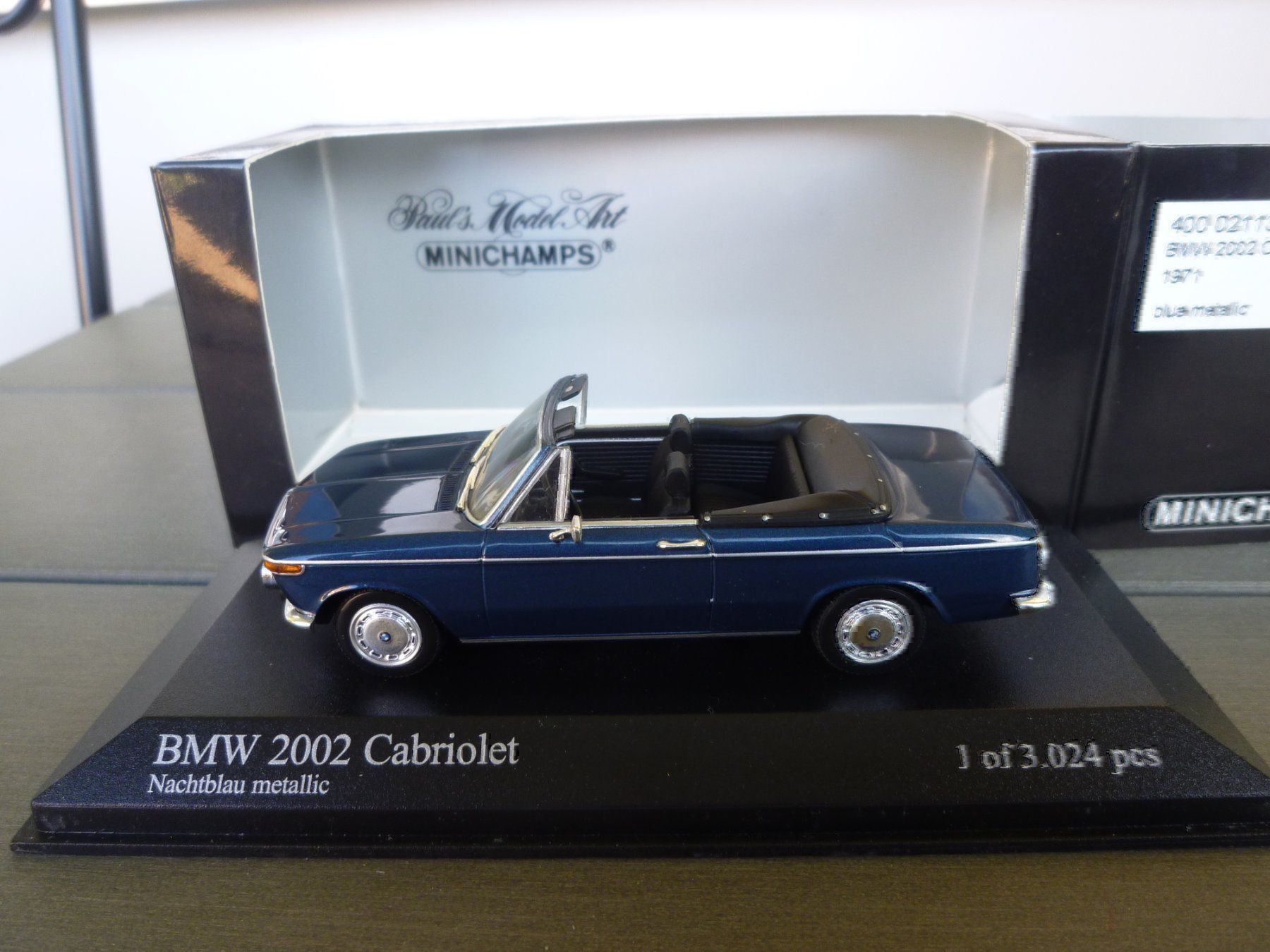 Modellini d'auto: BMW 2002 Cabriolet (1971) – Nuovo e nell'imballaggio originale da Flawil venduto da Imperiosud 3