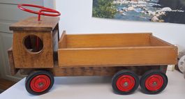 Antik Wisa Gloria LKW Holz Lastwagen Klassiker lenkbar stabi
