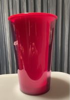 Funky Koziol Plastik-Vase von ca. 1990 - 2 Teile Rot & Lila