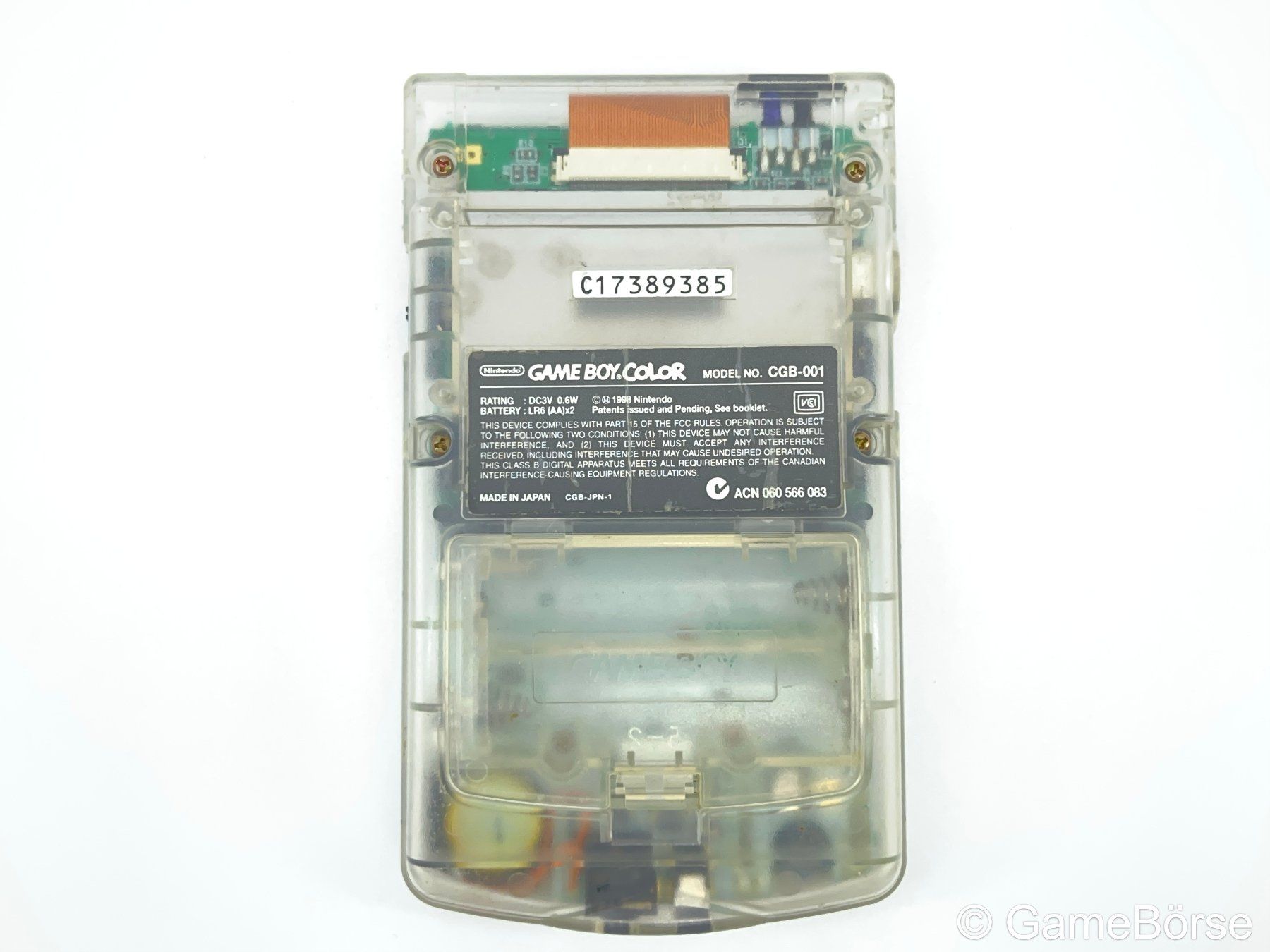 Nintendo Console: GBC Nintendo Gameboy Color Transparent – Usato da Stettfurt venduto da GameBoerse 2