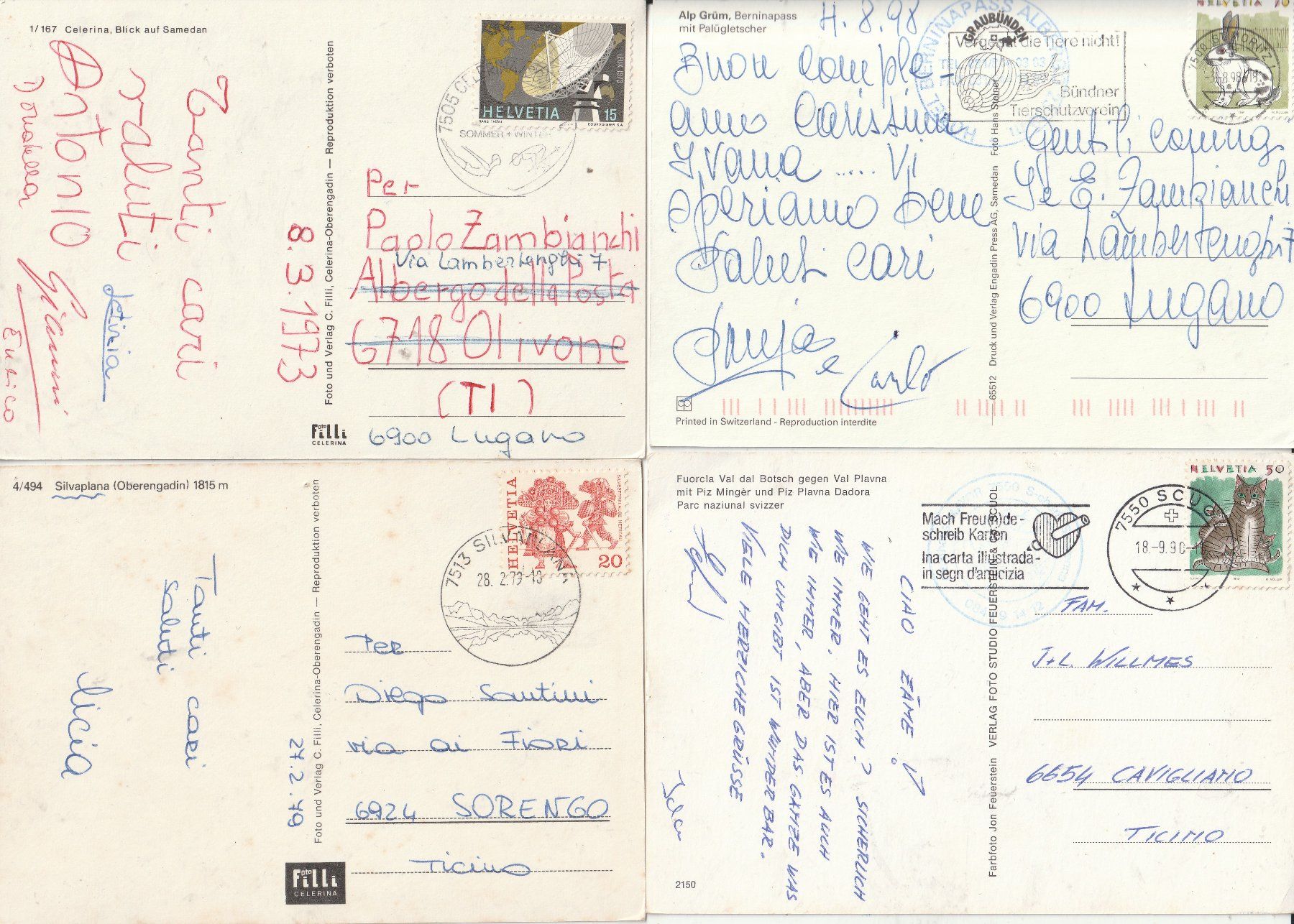 Cartoline postali: 20 AK Landschaften Engadin – Usato da Lumbrein venduto da made02 5