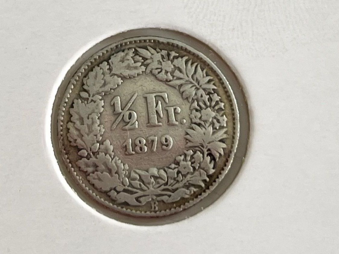 Toutes les monnaies: 50  Rappen  1879   ss – D'occasion à Viganello par Plausch8