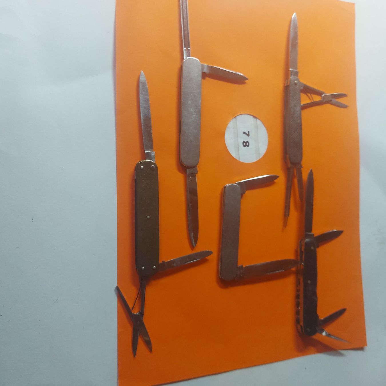 Coltelli tascabile: 5 Berthrams Taschenmesser Nr.78 – Usato da Opfikon venduto da Seevogt47