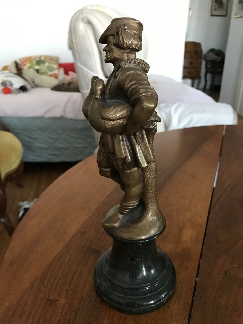 Statuette: Antike Figur "Gänsehändler", signiert – Usato da Zürich venduto da Tarafo5 3