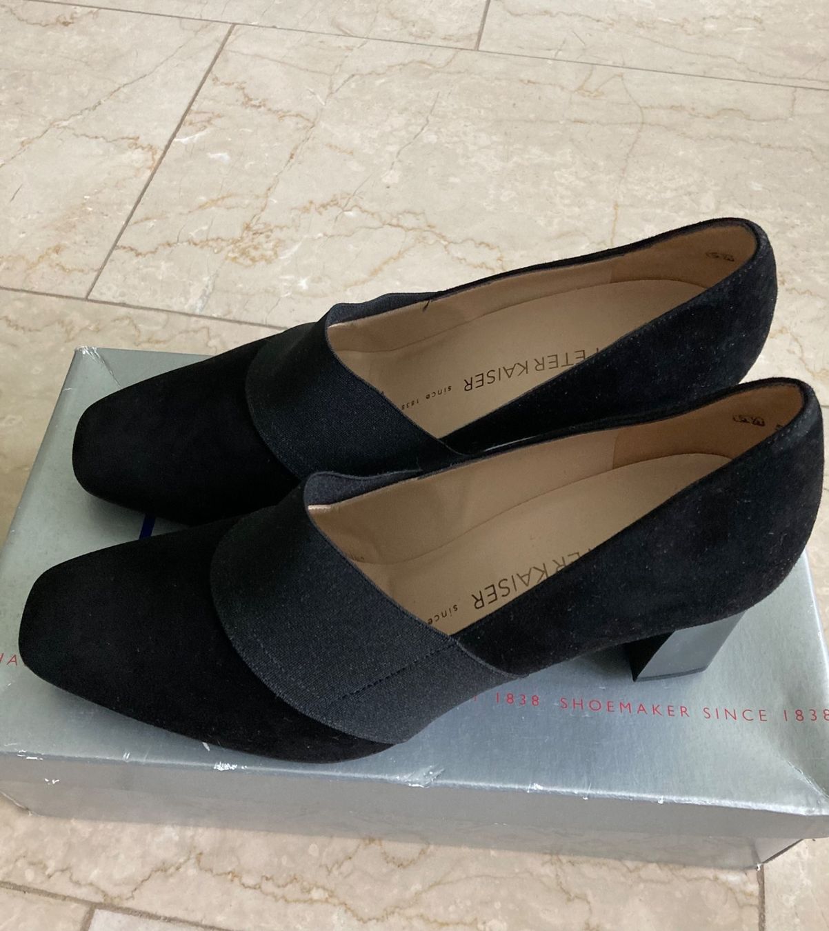 Kaiser Scarpe da donna: Peter Kaiser Schuhe, Gr. 5 1/2, schwarz – Usato da Hurden venduto da Ruby70 3