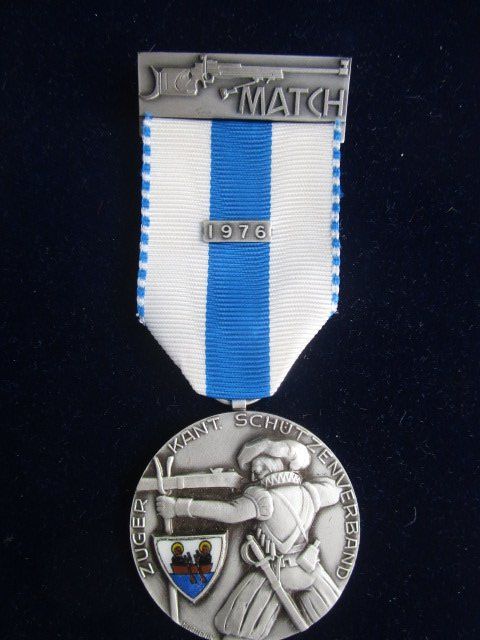 Medaglie: Zuger Kantonal - Match Stutzer 1976 - Email-Wappen Aegeri – Nuovo (secondo la descrizione) da Luzern venduto da Horoskop1