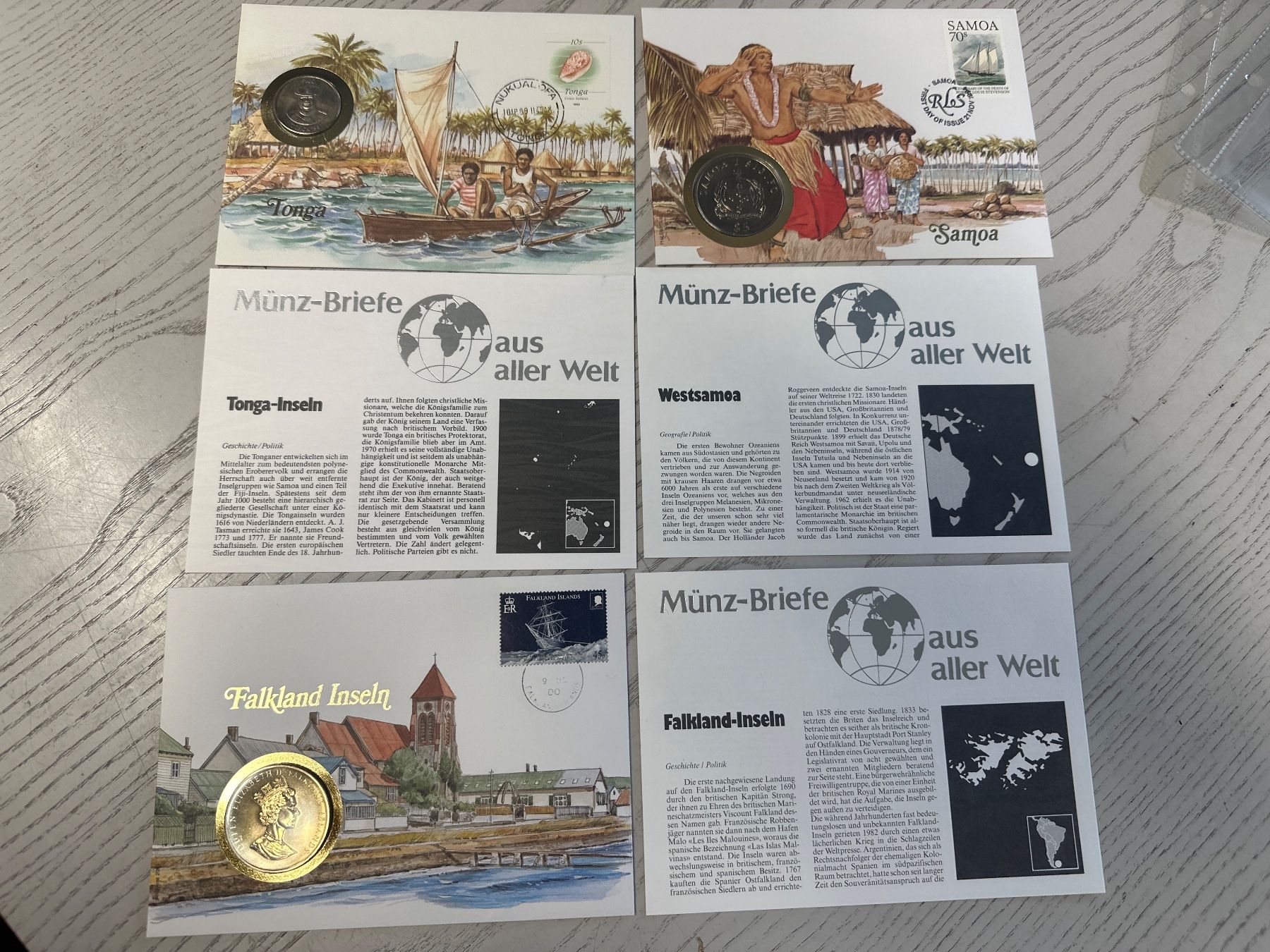 Tutti le monete: 3 versch Münzbriefe – Nuovo e nell'imballaggio originale da Herisau venduto da herau