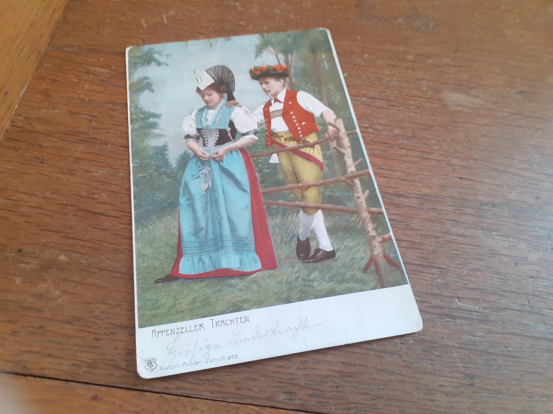 Cartoline postali: APPENZELLER TRACHTEN - PAAR – Usato da Winterthur venduto da Ornyx7
