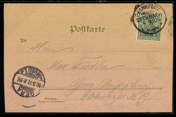 Cartoline postali: Litho Volksfest, Leierkastenmann, Kasper – Usato da Berlin venduto da bartko-reher 1