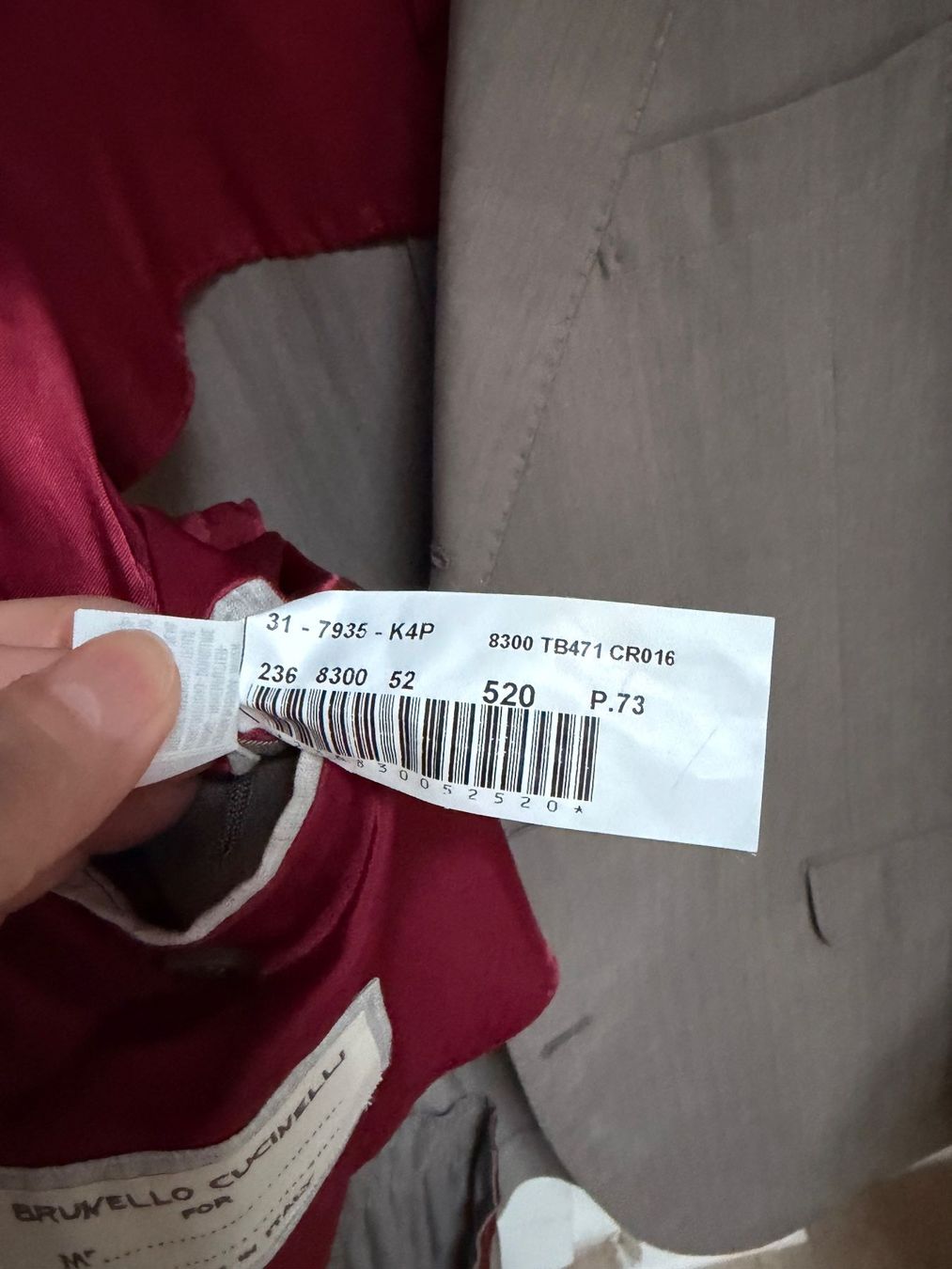 Brunello Cucinelli Vestes: Brunello Cucinelli Herren Sakko braun Grösse 52 – Neuf (Voir description) à Oberwil b. Zug par hallihallo12 4