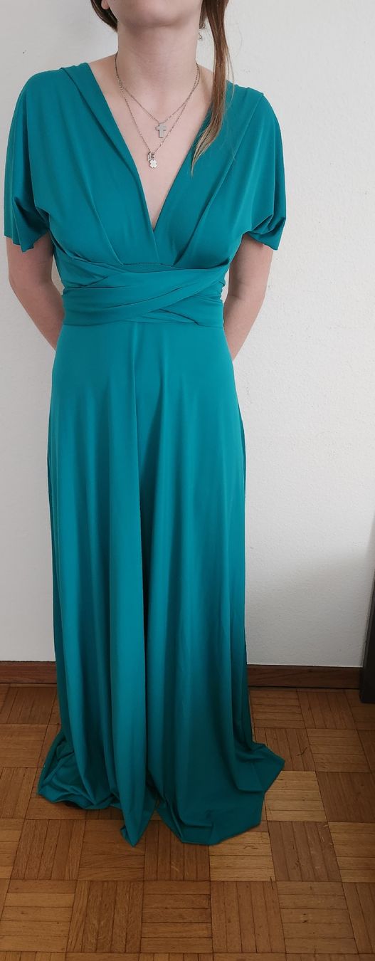 Vestiti: Abito lungo verde smeraldo trasformabile cerimonia – Usato da Zürich venduto da gra_lj62