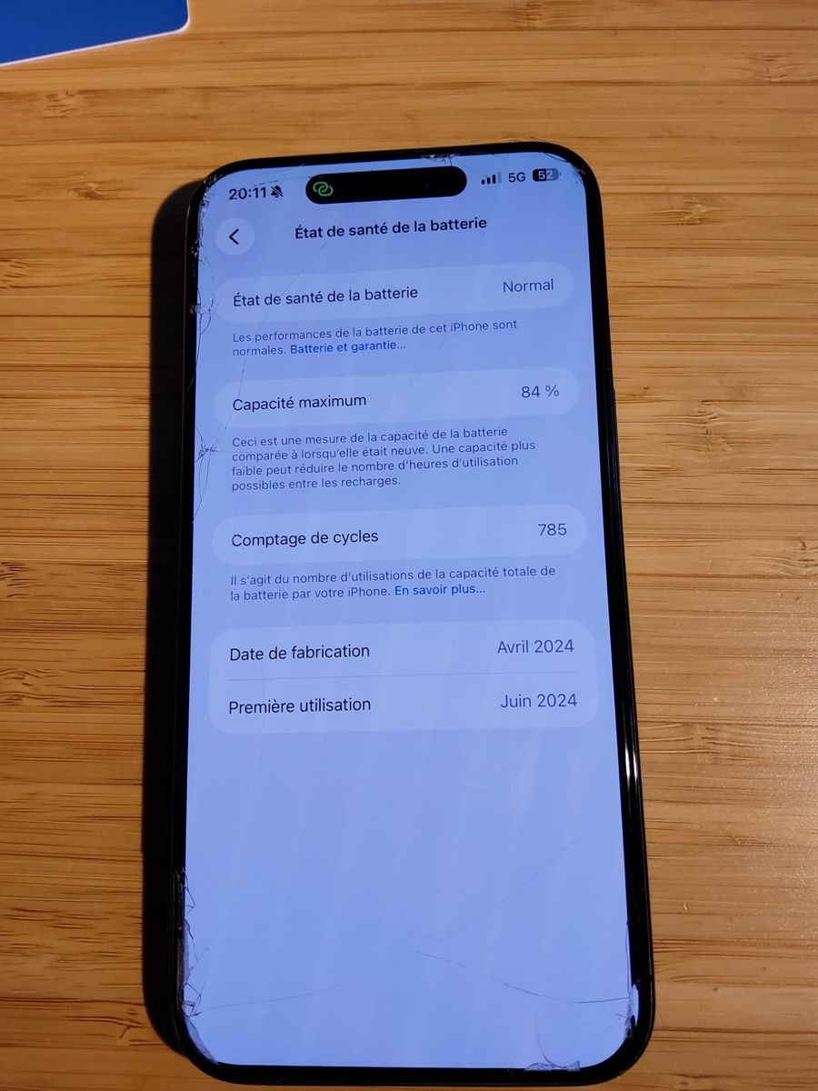 Apple Portables: Apple iPhone 15 pro Max 5G 256 Gb Blue ti – D'occasion à Sierre par kad_2vx8 5