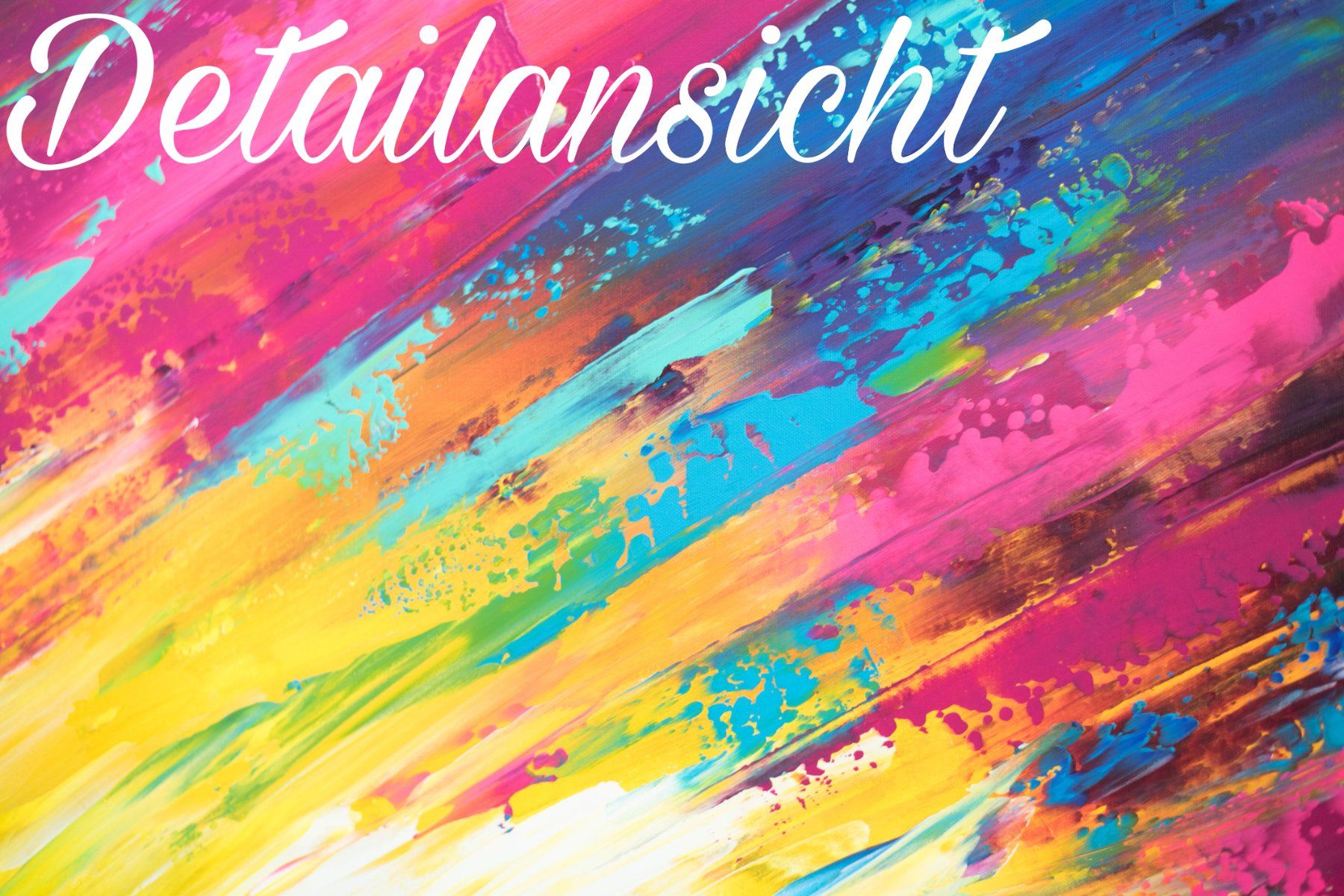 Gemälde: Acrylbild abstrakt "Hurricane" bunt Neu Unikat – Neu und originalverpackt aus Rheinau von Sussel 4