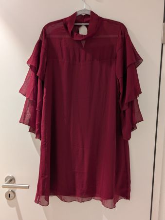 Reserved Chiffonkleid Bordeaux Gr. 38