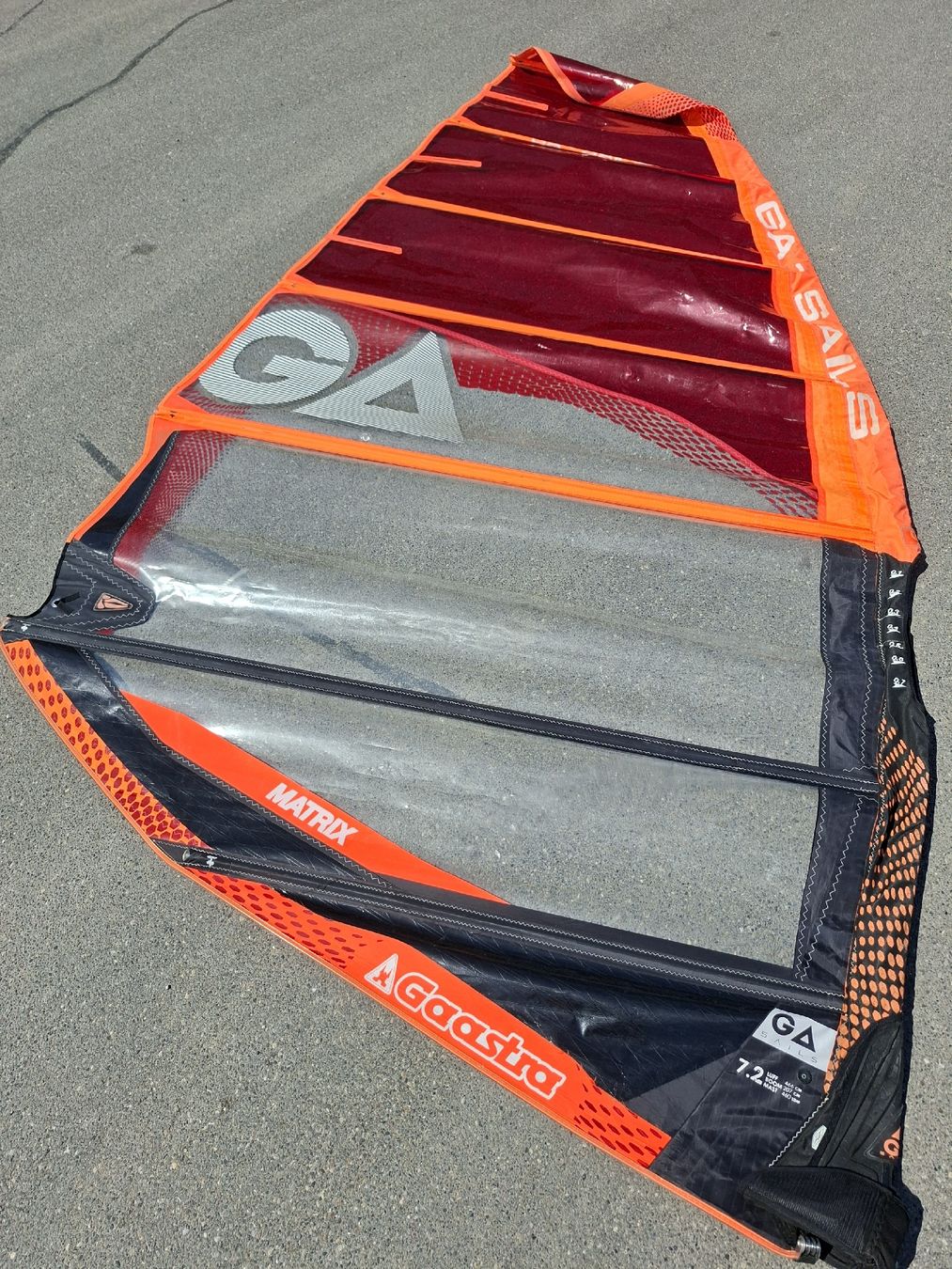 Surfen: Gaastra Segel Matrix 7.2m – Gebraucht aus Fällanden von Nmustang