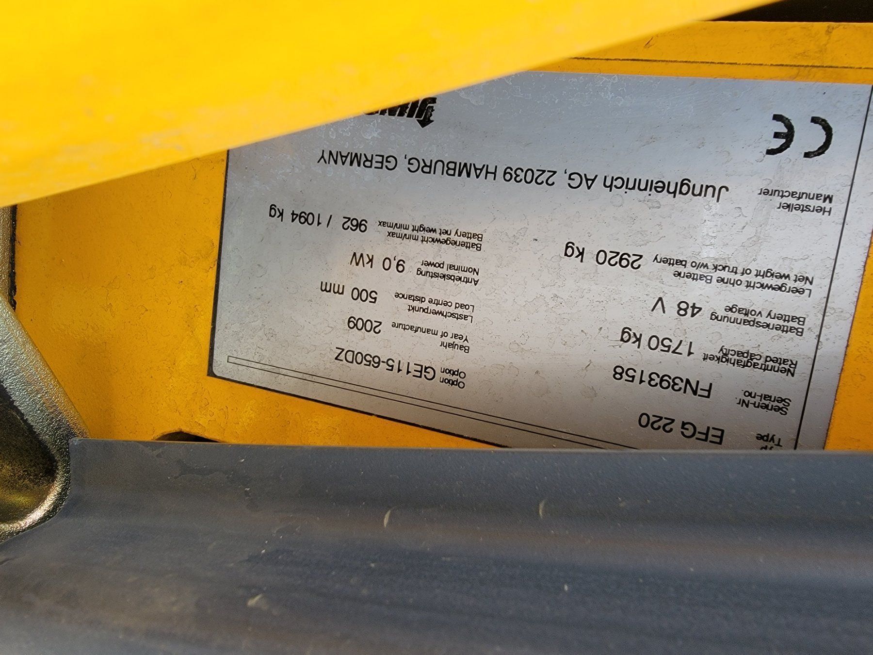 Jungheinrich Carrelli elevatori e a forche: Stapler Jungheinrich EFG 220 Hub 650cm – Usato da Amriswil venduto da basstempel 7
