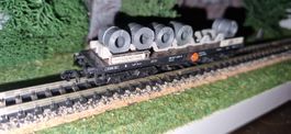 Arnold Spur N DB Schwerlastwagen 4 achsig beladen