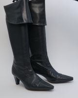 Bottes hautes femme Peter Kaiser en cuir noir