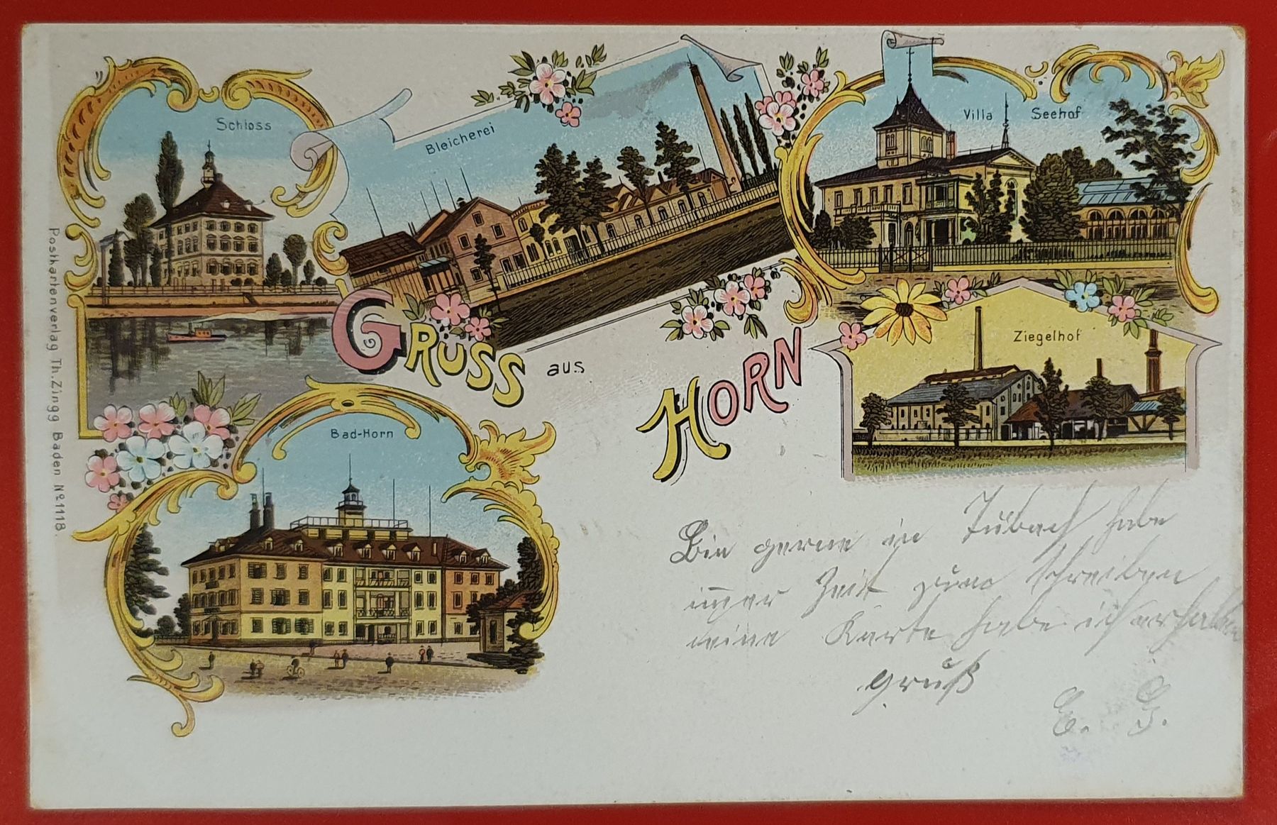 Cartoline postali: Gruss aus Horn 1902 – Usato da Kreuzlingen venduto da Rschweiz1