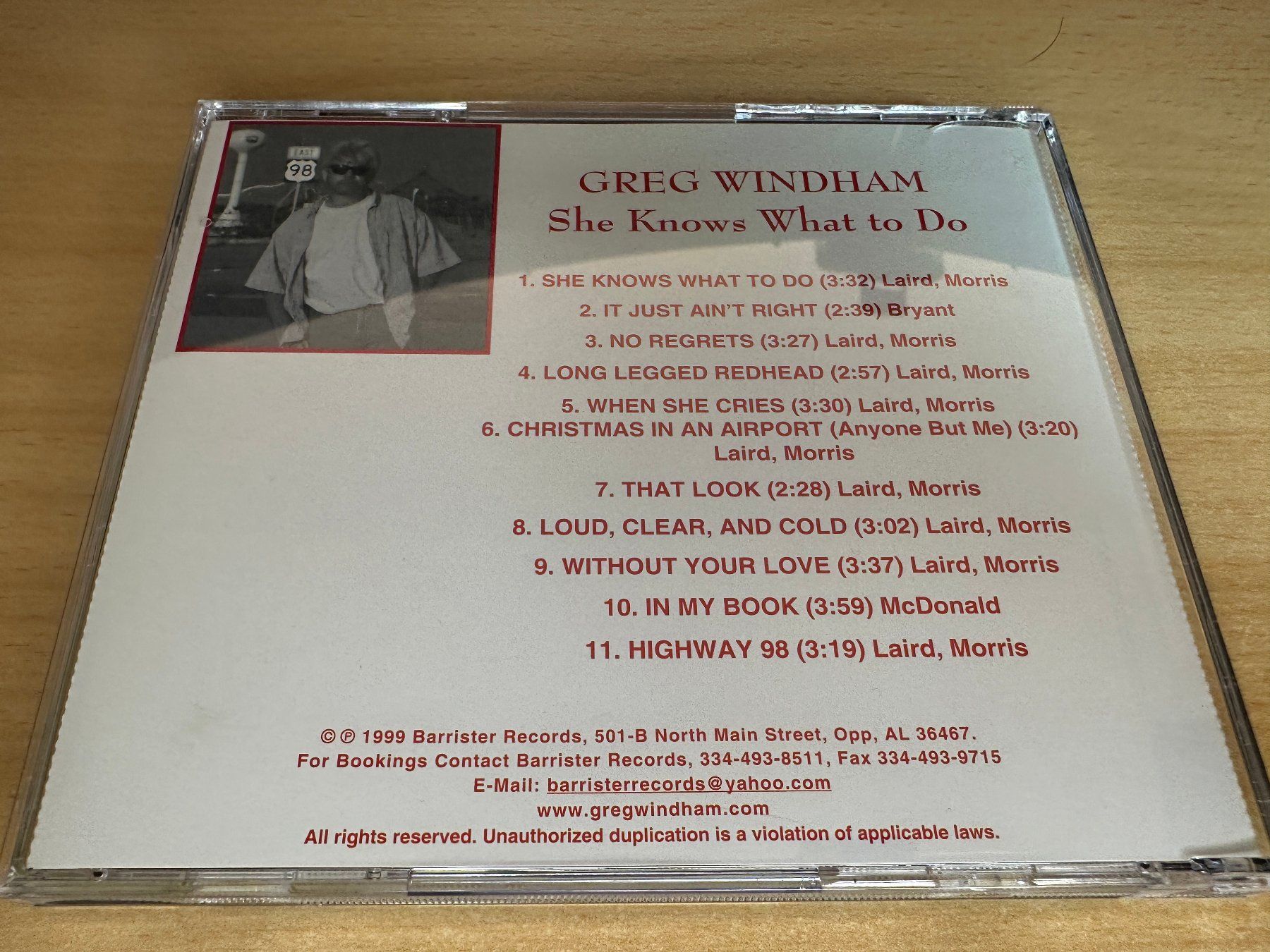CDs: Greg Windham – She Knows What To Do – Gebraucht aus Rikon im Tösstal von Alpenmutz 1