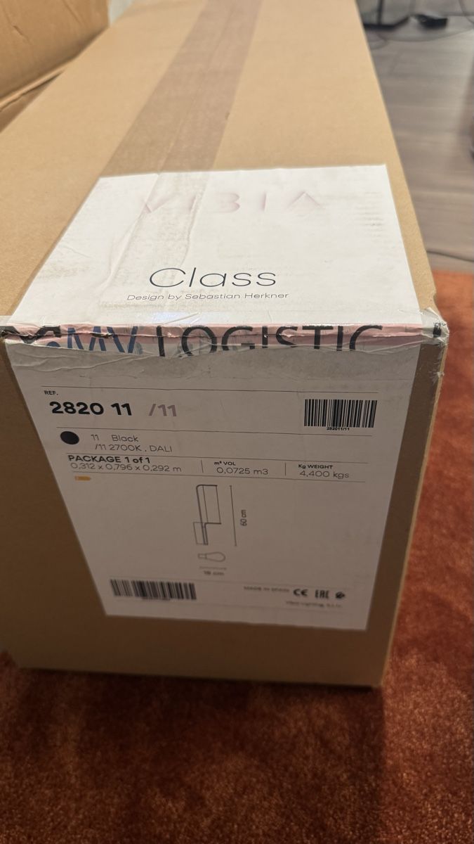 Lampade: Vibia Class 2820 Wandleuchte schwarz neu – Nuovo e nell'imballaggio originale da Weiningen ZH venduto da proi4o 7