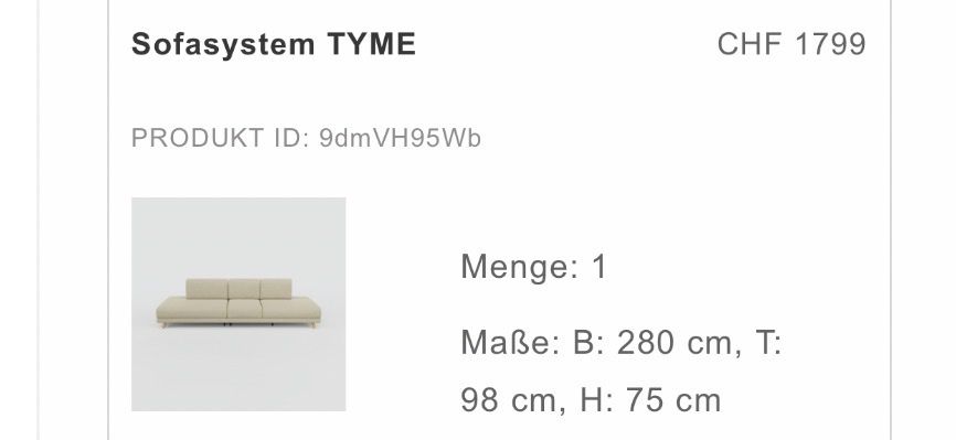 MYCS Divani: Sofasystem Scandinavian Japandi – Usato da Freienbach venduto da thi_6pnb 1