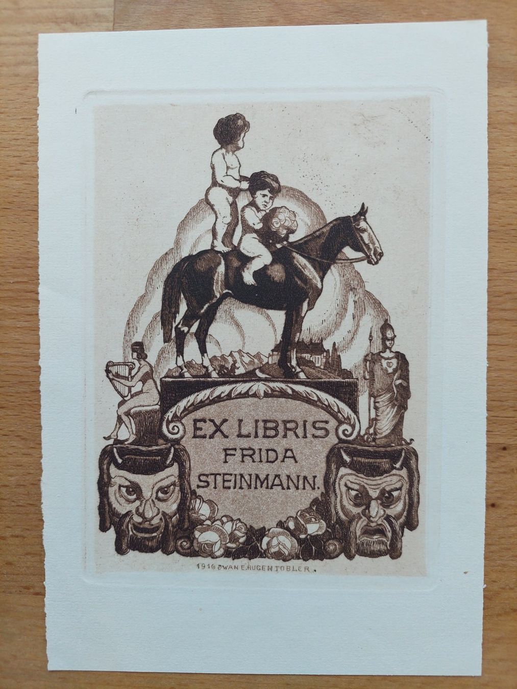 Dipinti: Exlibris Iwan E. Hugentobler - Original Radierung – Usato da Obfelden venduto da Exlibris-Art
