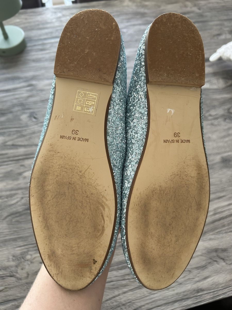 Scarpe da donna: Hellblaue Ballerinas mit Glitzer, 39 – Usato da Walchwil venduto da lil_6t8v 3