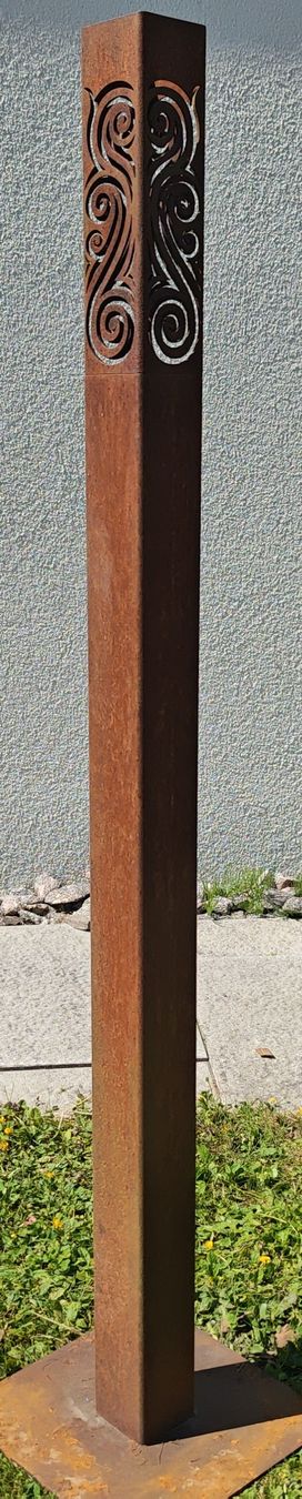 Tutte le decorazioni: Gartendeko Rost Feuer Säule mit Muster – Usato da Niederrohrdorf venduto da TK8700 1