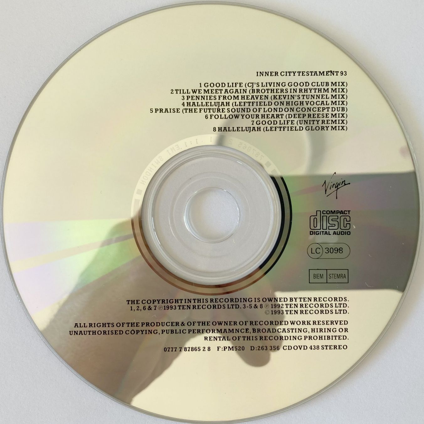 CD: INNER CITY - TESTAMENT 93 – Usato da Bottens venduto da hotter-than-hell 2